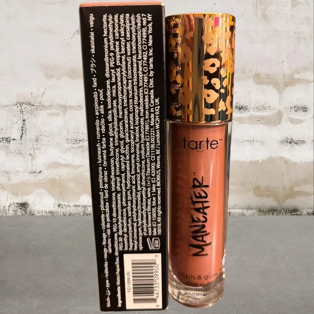 Tarte Maneater $29 MSRP Blush & Glow Cheek Plump in Raspberry NIB